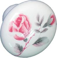 Top porcelein met rose bloem